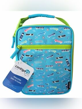 Contigo Kids Insulated Lunch Box Antimicrobial Liner With Accessories- NWT